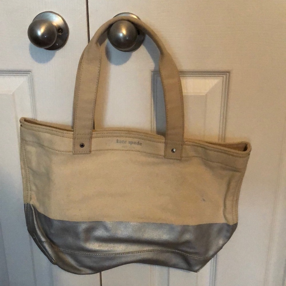 Kate spade thick canvas tote